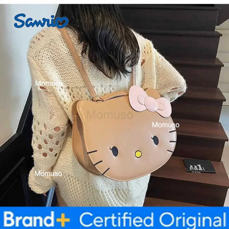 Sanrio Hello Kittys Crossbody Bag Cartoon Backpack New Three-Dimensional Portable Shoulder Bag Bags for Woman Girl Gift H251230