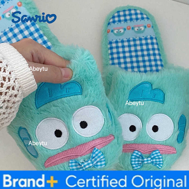Sanrio Cartoon Hangyodon Slippers Lovely Japanese Style Indoor Shoes Anime Girl Shoes Floor Slippers Warm Spring Autumn Flat H251230