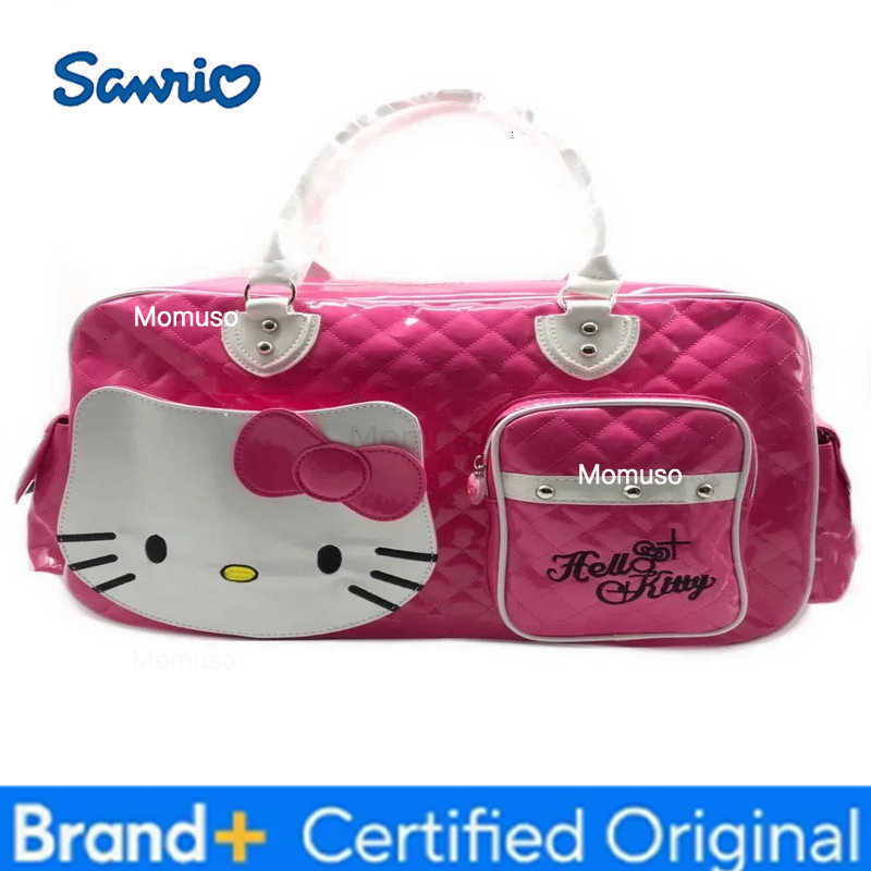 Sanrio hello kitty childrens PU glossy handbag messenger bag travel bag girl cute cartoon shoulder bag H251230