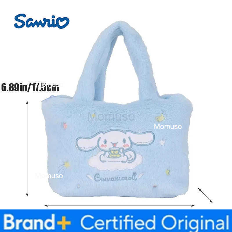 Sanrio Kawaii Plush Bag Kuromi Backpack Anime Melody Cinnamoroll Plushie Handbags Pochacco Cartoon Stuffed Bag for Girls Gifts H251230