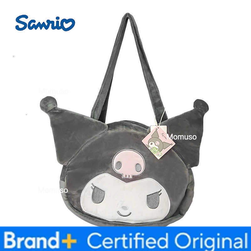 Sanrio series cute face shoulder bag cute girl backpack large capacity storage kuromi my melody cinnamoroll pompompurin H251230