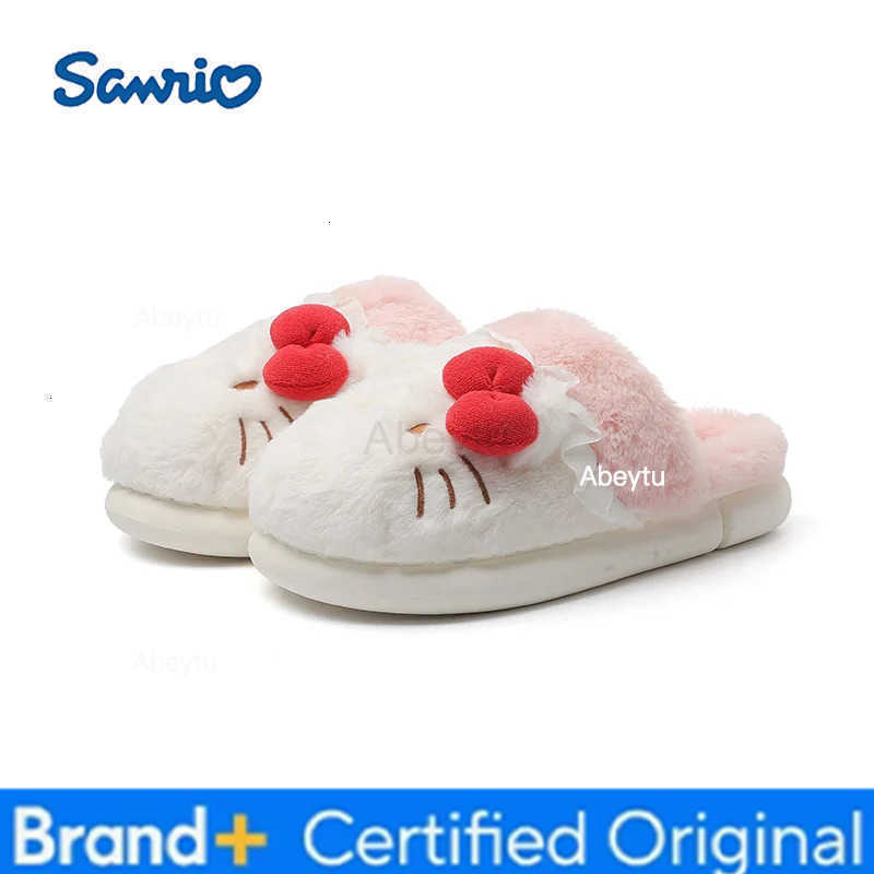 Sanrio Hellokittys Slippers Cute Student Autumn Winter Kawaii New Bedroom Home Casual Soft Padded Bedroom Aldult Home Shoes Girl Gift H251230