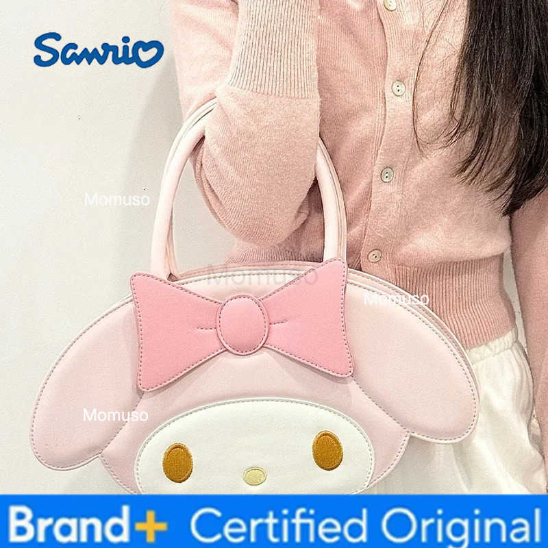 Sanrio Cute Cartoon Girl With Heart And Cute Face Pu Bag Portable Diagonal Large Capacity Storage Decoration For Students H251230