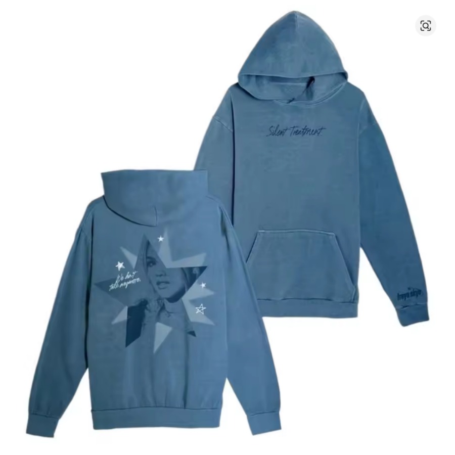 Freya Skye Merch Silent Treatment Oversized Women/Men Hoodie Sweatshirt Streetwear Hip Hop Pullover Hooded Jacket Male Tracksuit