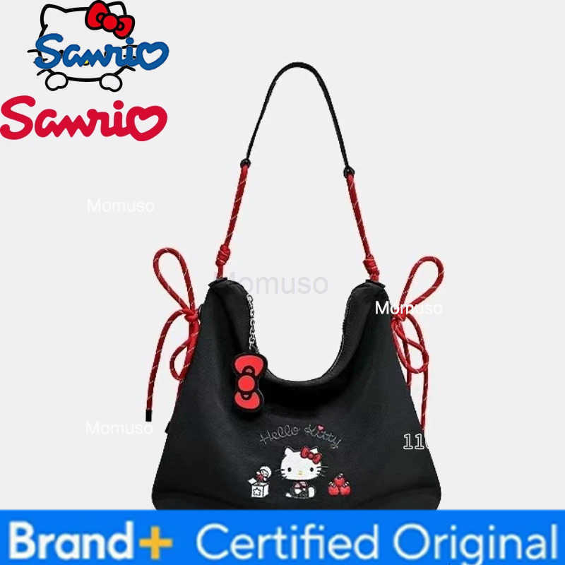 Sanrio Hello Kitty New Womens Shoulder Bag Luxury Brand Fashion Womens Handbag Embroidery Womens Tote Bag Large Capacity H251230