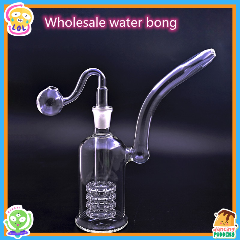Newest USA Popular 14mm female water oil burner pipe thick heady glass bongs pipes for smoking with dry herb bowl