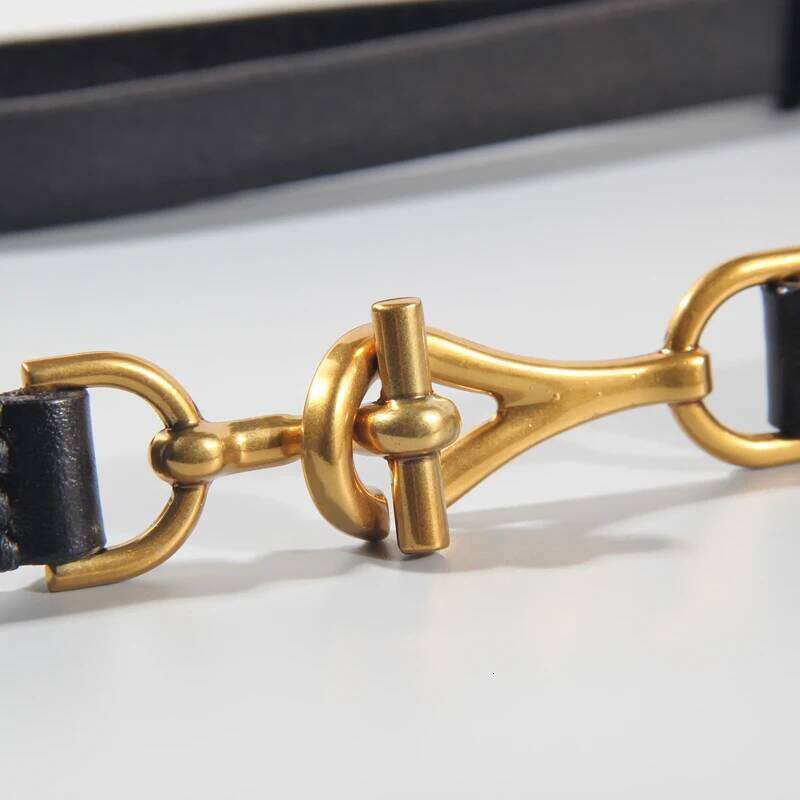 Slim Waist Fashion Buckle Women's Skirt Coat Designer Genuine Leather All-Match High Quality Luxury Jeans Belt