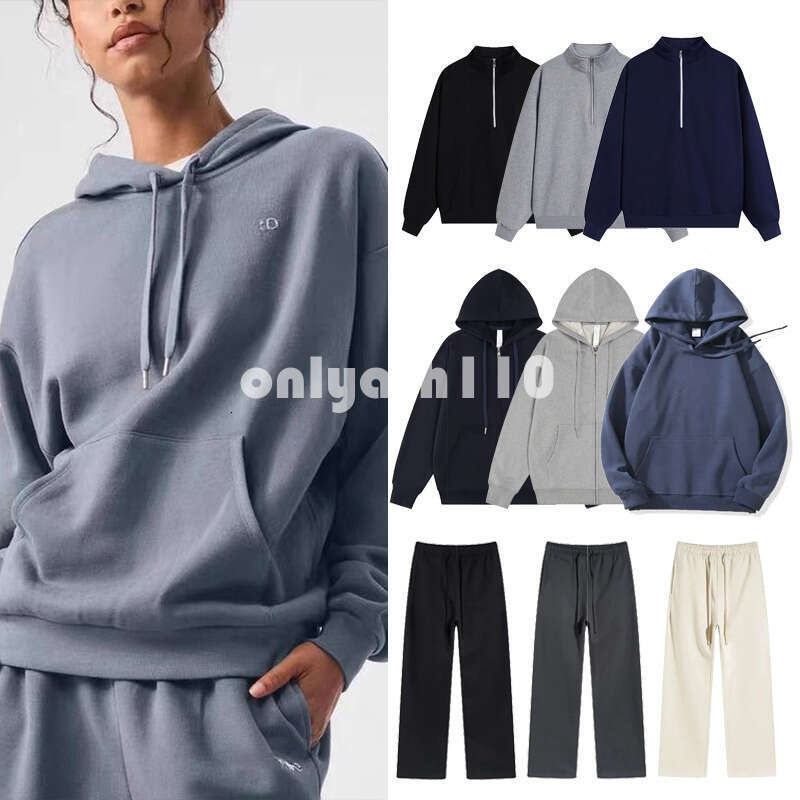 Yoga hoodie Yoga Alonessitys set jacket Sweat pant 3D Relaxed-fit Sport Alonessitys Lantern Pant for men Jogger Alonessitys women clothes men sweatshirt