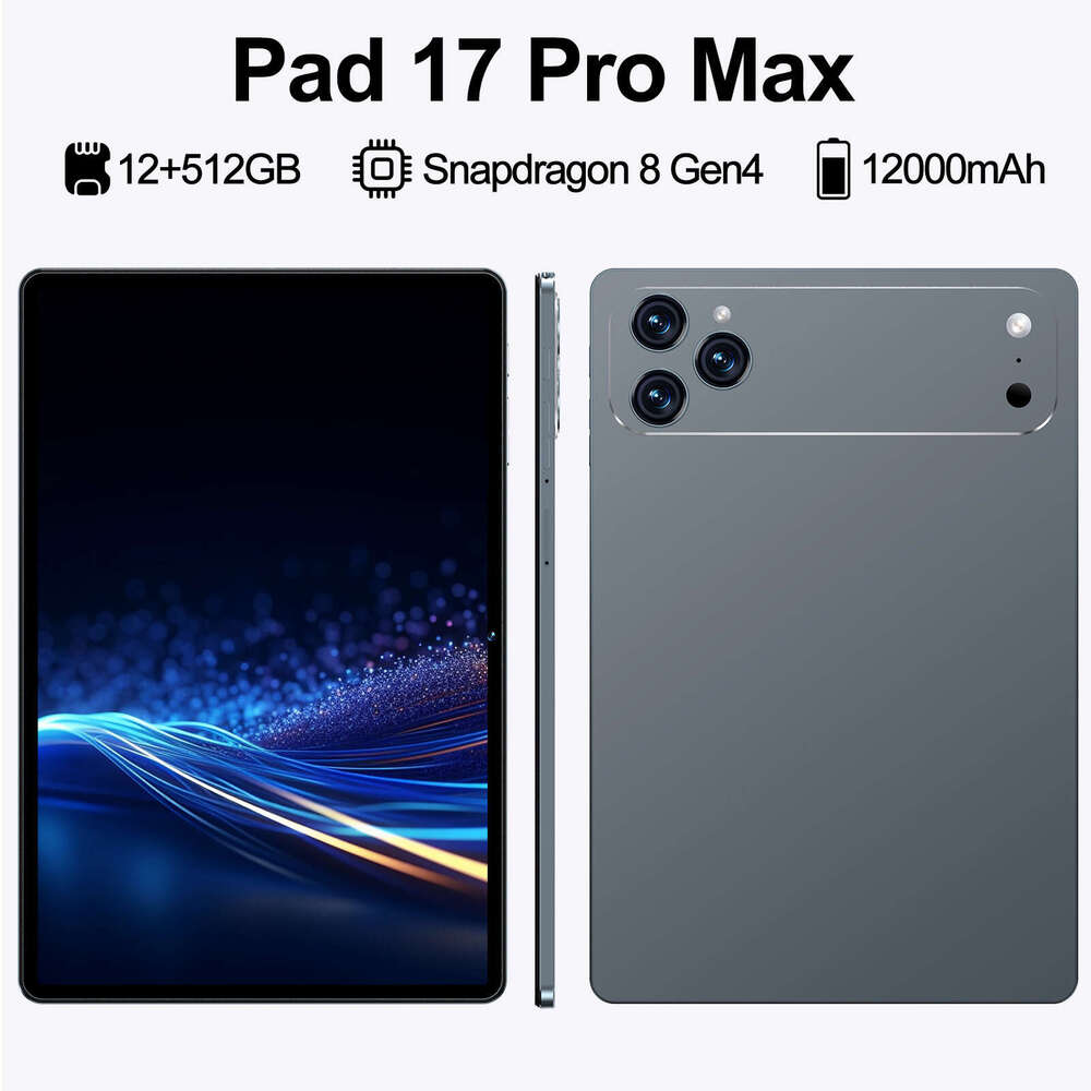 Renowned cross-border Pad 17 ProMax brand new Android smart tablet 12+512G source manufacturer CKS