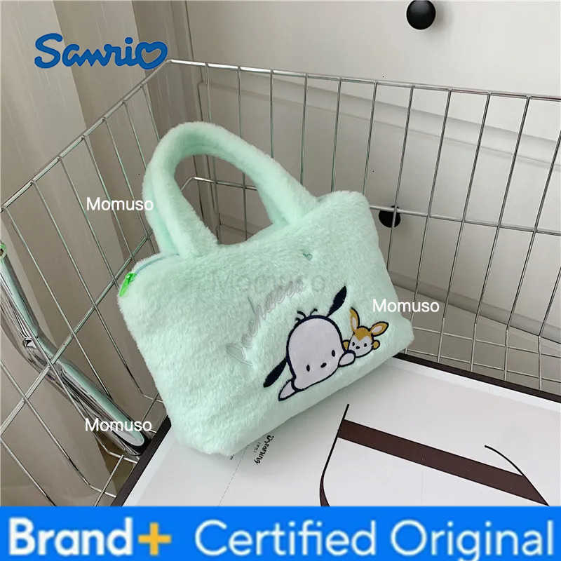 Sanrio Characters Plush Backpack Set - Cinnamoroll Kuromi Hello Kitty My Melody Kawaii Shoulder Bag for Women Cute Makeup H251230