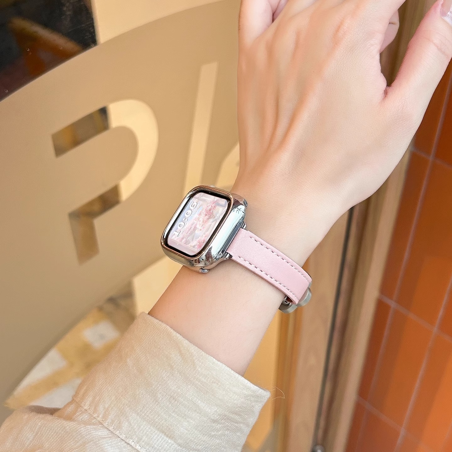 Compatible with Apple Watch S10 Camellia 10% off Stackable 8 Magnetic 7 6 iWatch S123 Strap Women Summer