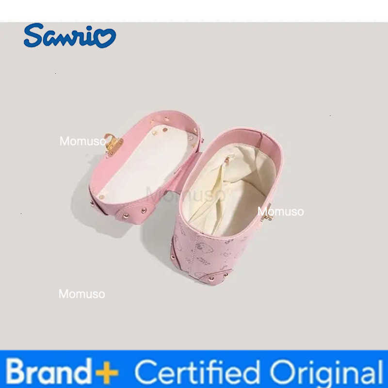 Sanrio Hello Kitty Box Desgin Handbag Cartoon PU Leather Crossbody Bag for Women Korean Fashion Niche Shoulder Bag for Girls H251230