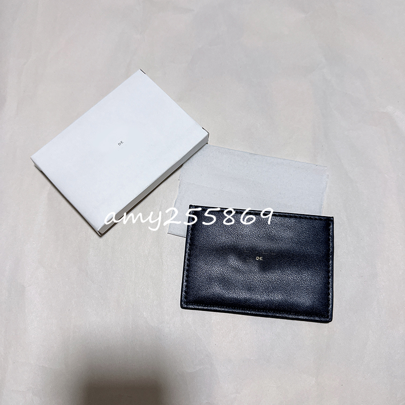 10X7CM Fashion cowhide classic card bag card holder wallet with gift box