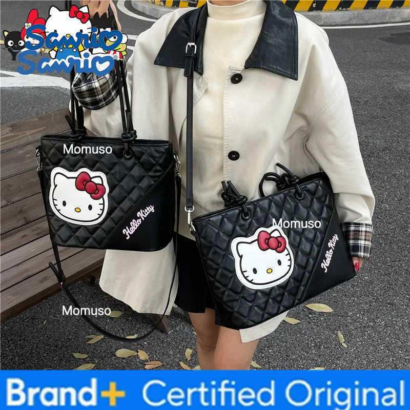 Sanrio Hello Kitty New Womens Handbag Large Capacity Fashion Womens Shoulder Bag Cartoon High Quality Luxury Womens Bag H251230