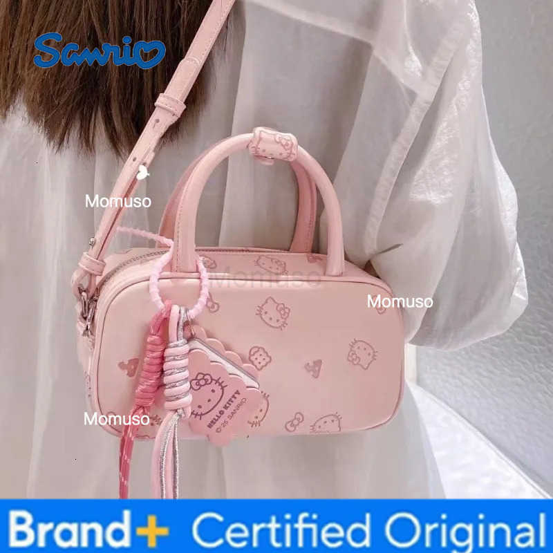 Sanrio Cute Cartoon Anime HelloKitty Pink and Tender Armpit Bag New One-Shoulder Crossbody Kawaii versatile bag Holiday Gift H251230