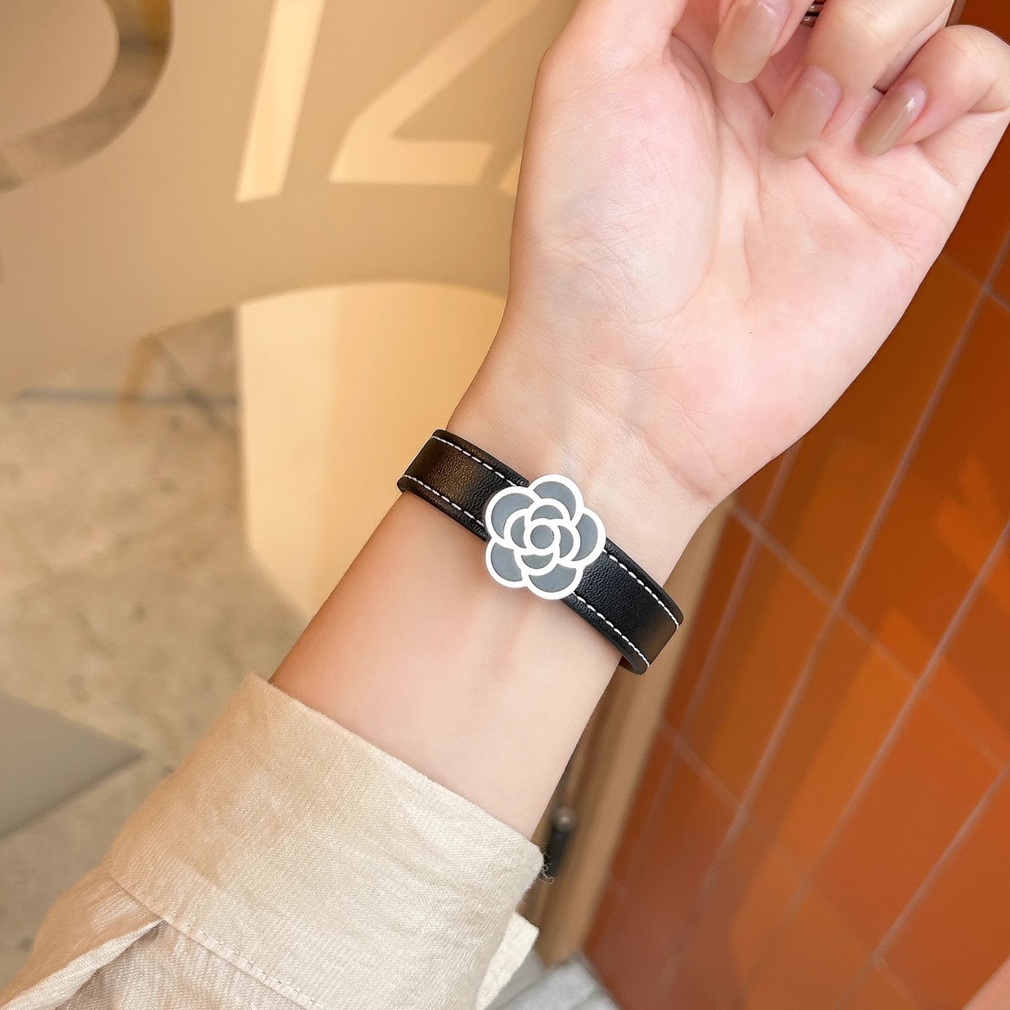 Compatible with Apple Watch S10 Camellia 10% off Stackable 8 Magnetic 7 6 iWatch S123 Strap Women Summer