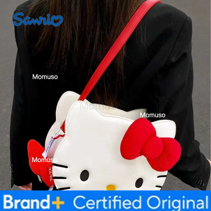 Sanrio Hello Kitty Kawaii Sweet Backpack Student Large Capacity Backpack Commuting Bag Cartoon Character Schoolbag Holiday Gift H251230