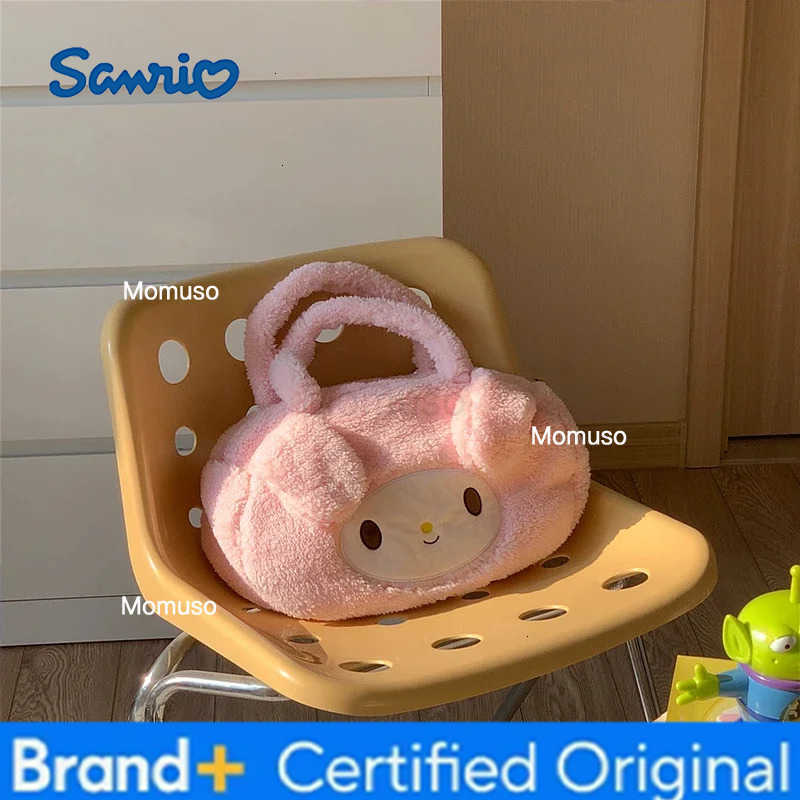 Sanrio Cute My Melody Shoulder Bag Japanese Kuromi Lovely Plush Bag Lolita Messenger Bag for Girl Travelling Bag Birthday Gifts H2512301