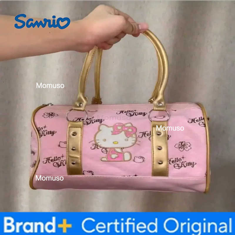 Sanrio Y2k Anime Hello Kitty Boston Bag Cartoon Cute Pillow Bag Kawaii Girly Heart Autumn Fashion Portable Shoulder Crossbody Bag Gift H251230