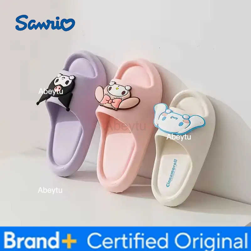 Sanrio Family Slippers Cute Soft Lightnes Cloud Like In Door Slides Kuromi My Melody Pochacco Sweet Shoes For Kids Eva H251230