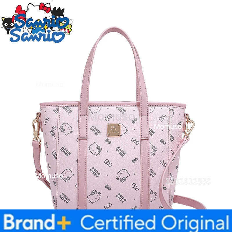 Sanrio Hello Kitty New Womens Handbag Luxury Brand Original Womens Shoulder Bag Print Pink Womens Shoulder Crossbody Bag H251230
