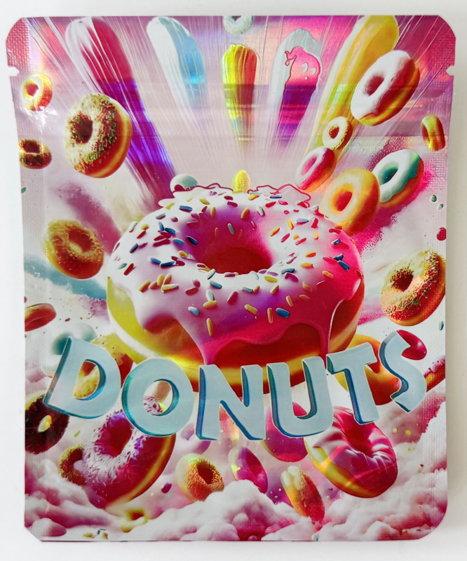 200pcs mylar bag 3.5g holographic aluminum foil resealable zipper pouch smell proof food packaging storage custom print design