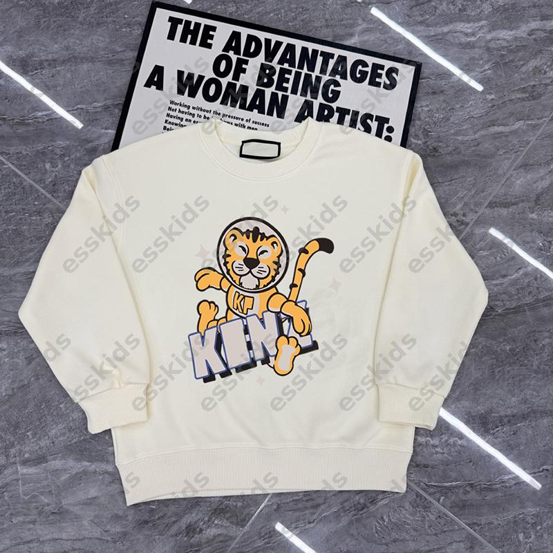 Luxury Kids Spring Clothing Designer Tiger Printed Sweatshirt Light Blue Kids Long Sleeve Sweatshirt Casual Children Pullover Loose Casual Kid Wear DLD2512301