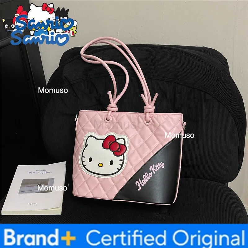Sanrio Hello Kitty New Womens Handbag Large Capacity Fashion Womens Shoulder Bag Cartoon High Quality Luxury Womens Bag H251230