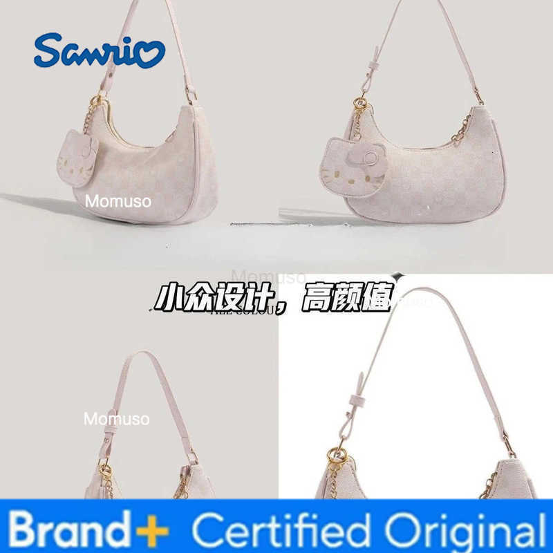 Sanrio Cute cartoon character HelloKitty bag creative versatile armpit shoulder bag crescent ins style shoulder bag holiday gift H251230