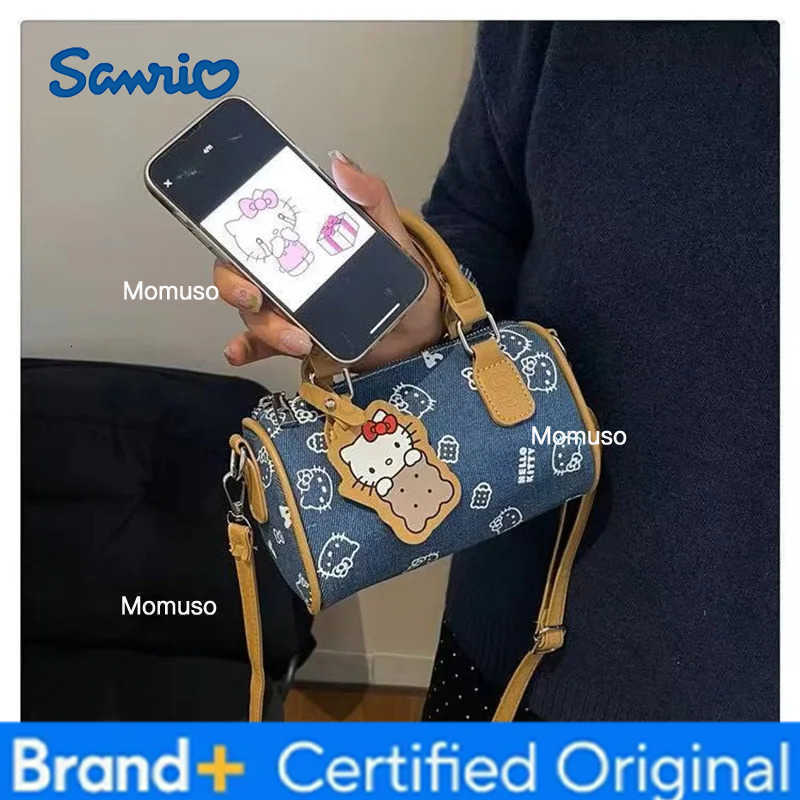 Sanrio Hello Kitty Shoulder Bag New Fashion Crossbody Bag Exquisite Cowboy Handbag Cute Cartoon Handbag Christmas Gift H25123011