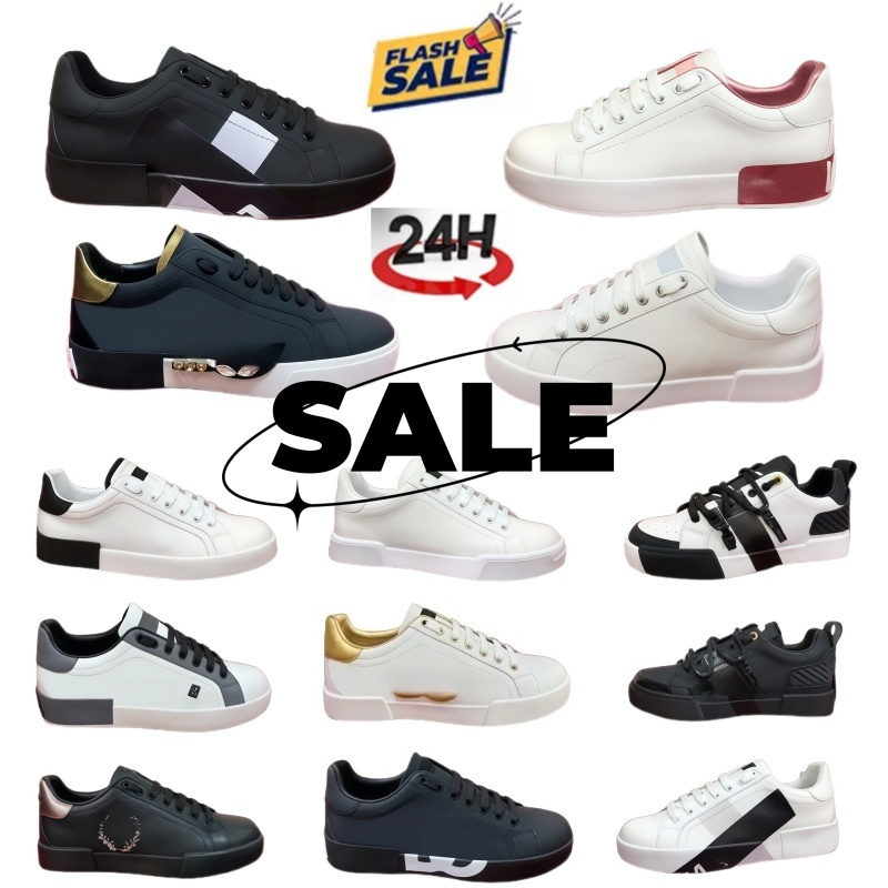 Designer unisex high quality sports shoes In a classic casual style made of black leather and calfskin The embroidered patches showcase exquisite craftsmanship