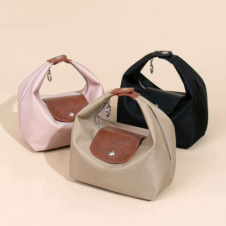 New Waterproof Nylon Lunch Box Niche Design Commuter Handbag Casual Versatile Shoulder Dumpling Bag for Women Vintage Quilted