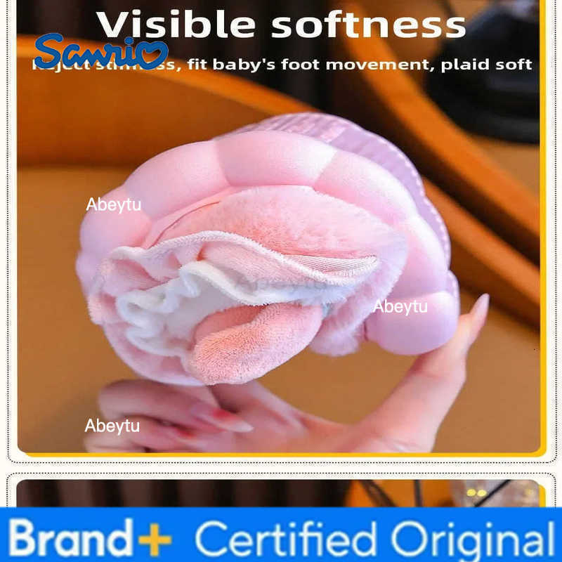 Sanrio Hello Kitty Cotton Shoes Kuromi Cinnamoroll Women Plushie Cartoon Plush Kawaii Flat Shoes Slippers Shoes Plush Gift H251230