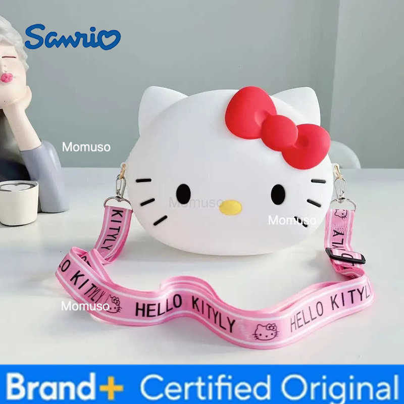 Sanrio 12Cm/20Cm Hello Kitty Crossbody Bag For Women Kawaii Messenger Bag Travel 3D Shoulder Bag Small Purse Phone Bag For Girls Gift H251230