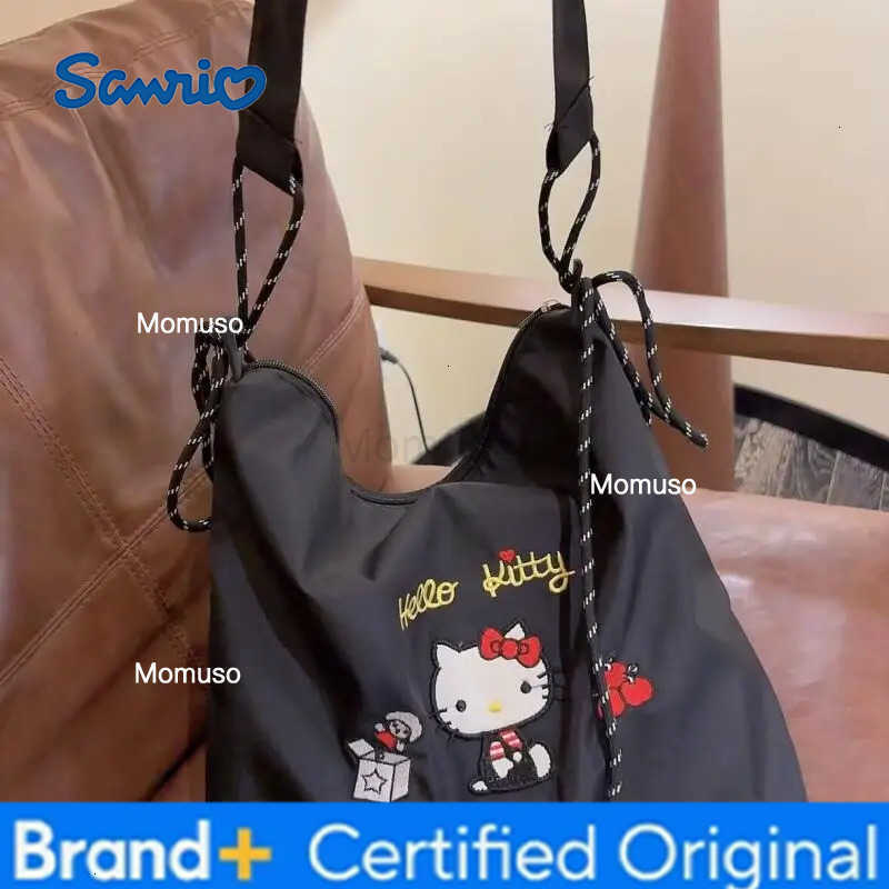 Sanrio Hello Kitty Crossbody Bag Girl Large Capacity Shoulder Bag Travel Storage Bag Waterproof Kawaii Cartoon Fashion Package H251230