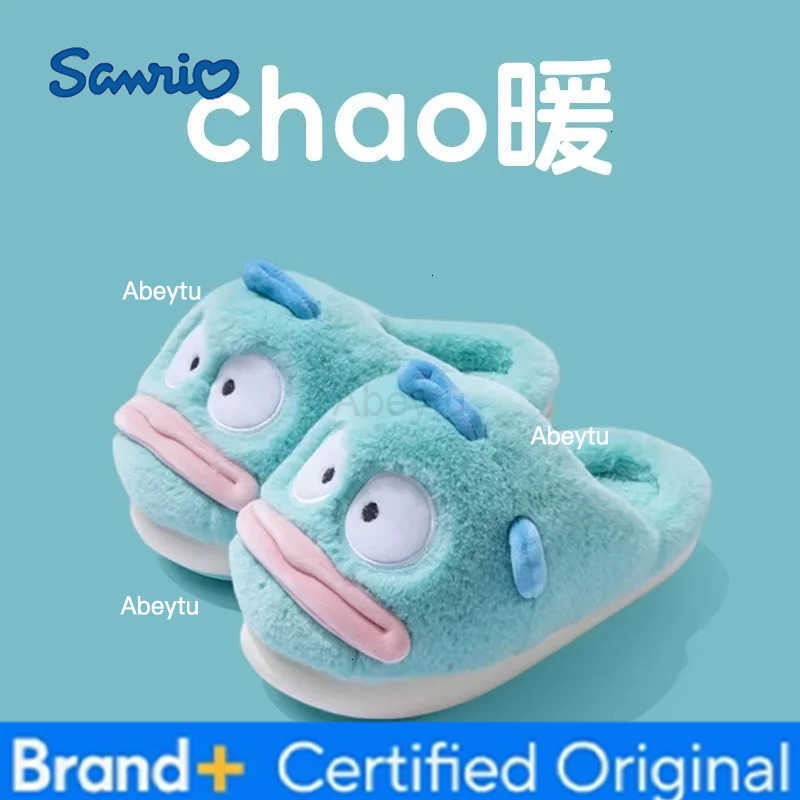 Sanrio Hangyodon Anime Cartoon Peripheral Cotton Slipper Winter Home Cute Thick Bottom Warm Plush Cotton Outdoor Cute Couple Shoes Gift H251230111