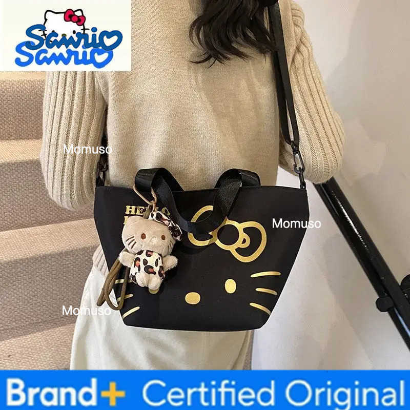 Sanrio Fashion Cartoon Hello Kitty Large Capacity Handheld Bento Bag for Womens Casual Versatile Crossbody Bag H251230