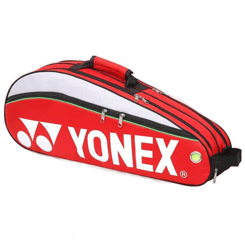 Badminton Bag Single Shoulder 3-6 Badmintons Thickened Wear-Resistant Practical with Shoe Pocket 9332 Men and Women Eco-friendly Material A Feng