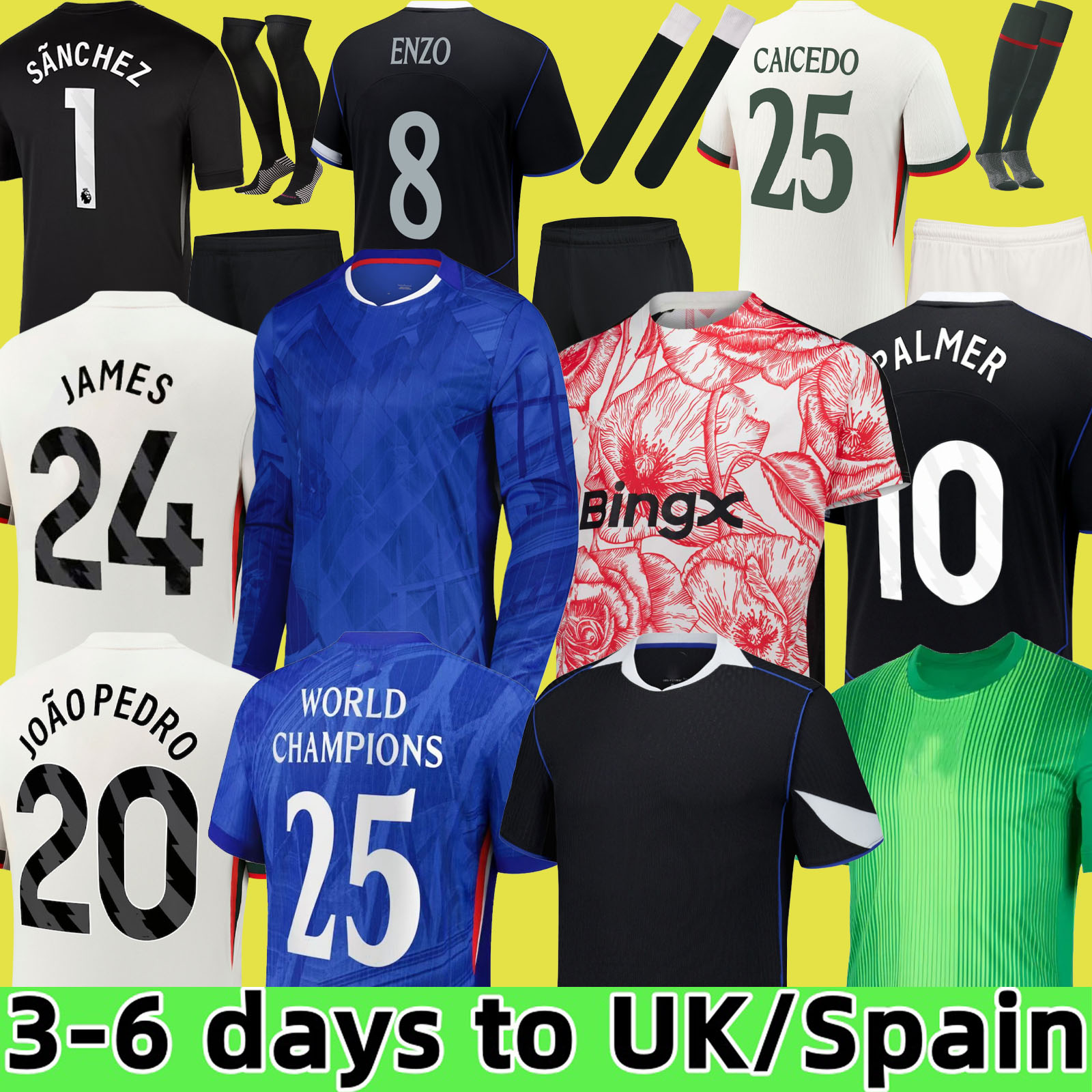 ENZO CFC NKUNKU NETO PALMER 120th Anniversary soccer jersey 25 26 Soccer shirts pedro DELAP MUDRYK Madueke 2025 2026 football shirts top adult kids CAICEDO N.JACKSON