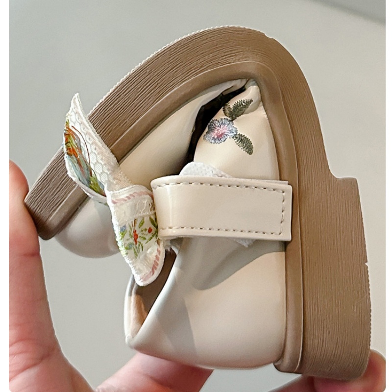 Girl Leather Shoes Princess Kid Student School Casual Black Versatile Shoes Hook Loop Children Glossy Mary Jane Autumn Hot