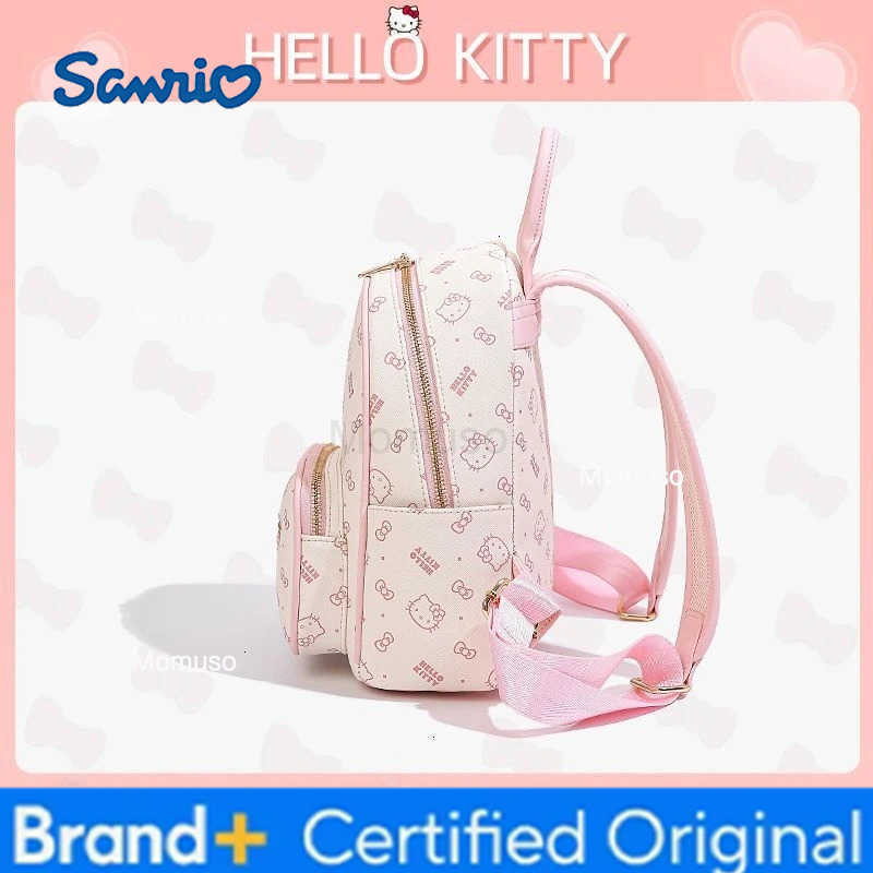 Sanrio Kawaii Hello Kitty Fashion Backpack Anime Cute Girl Advanced Versatile Outdoors Travel Bag Christmas Gift with Gift Box New H251230