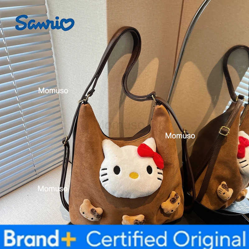 Sanrio HellokittyBackpack Bag Womens Winter New Fashion All-match Shoulder Crossbody Hand Tote Bag Multi-function Backpack H251230