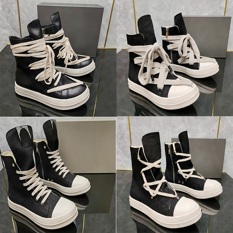 2026 Designers Boots Genuine Leather Boot Men Womens Canvas Boots Furry Boots Black Booties black white lows High Top Designer Horse Hair Boots Low Top Suede Boots