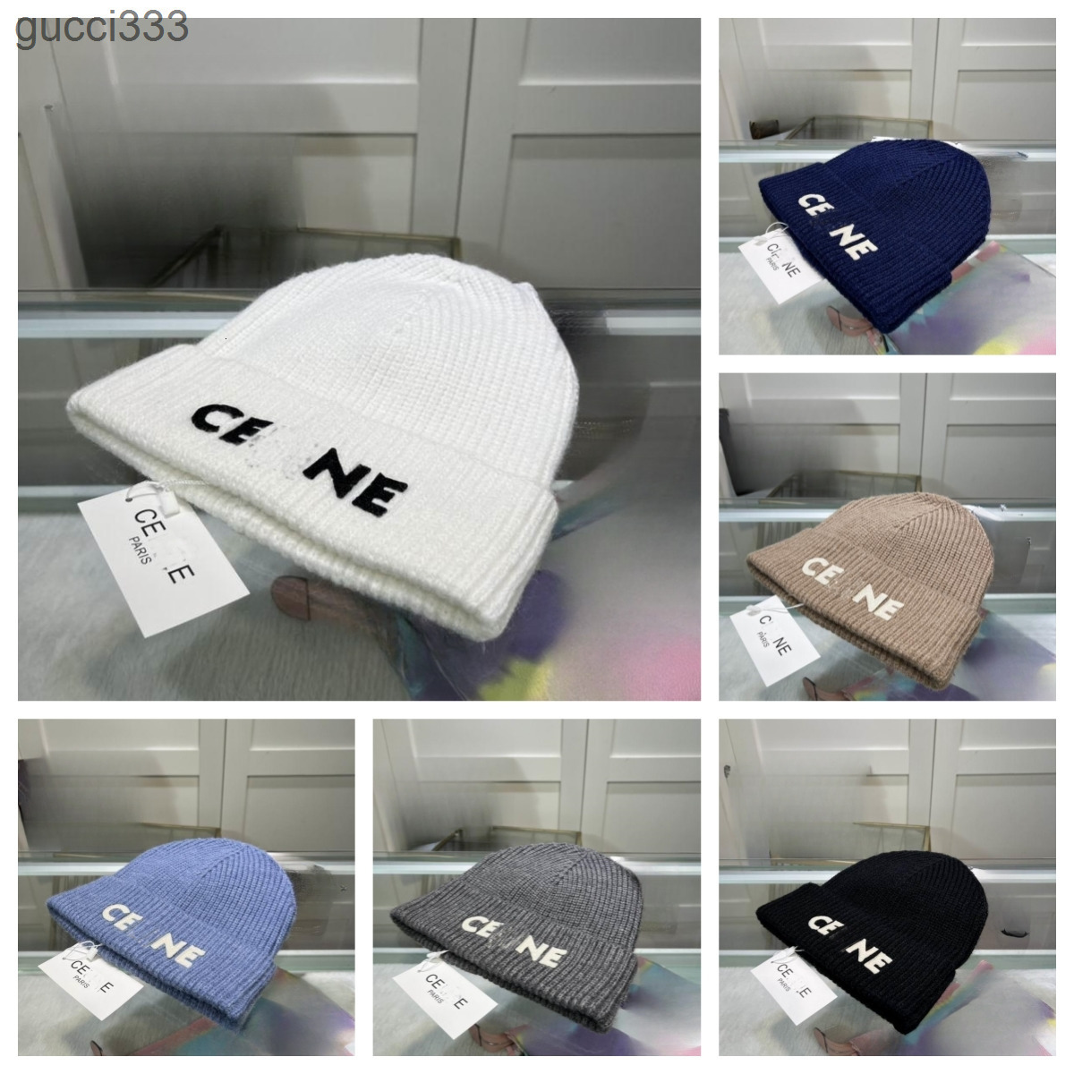 Fashion Designer BEANIE IN WOOL Hats Soft Accessories Mens Womens Winter Warm celinesi celines celinecap D1F8