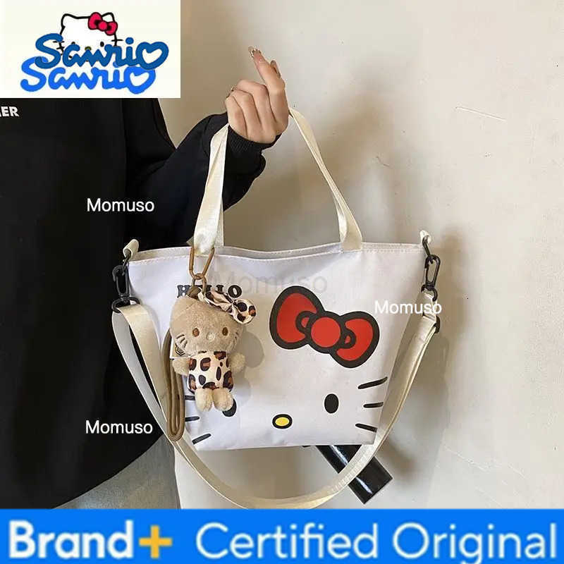 Sanrio Fashion Cartoon Hello Kitty Large Capacity Handheld Bento Bag for Womens Casual Versatile Crossbody Bag H251230