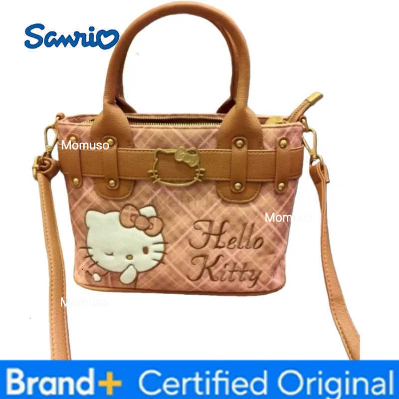 Sanrio Kawaii Hello Kitty Student Crossbody Bag Anime Cute Girl Handbag Fashion Versatile New Model Square Mini Bag Festival Gift New H251230