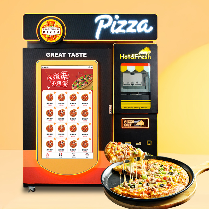 Automatic Heating Fast Pizza Making Vending Machine | Hot Food Pizza Vendor