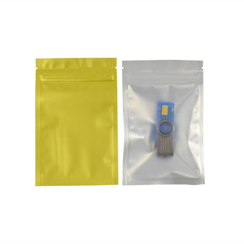 200 PCS Packaging Pouch Aluminum Foil bags Translucent Holographic Sealed Bag Zip Lock Bag for Coffee Tea Nuts Candy Powder Dried Fruits Storage Pouch