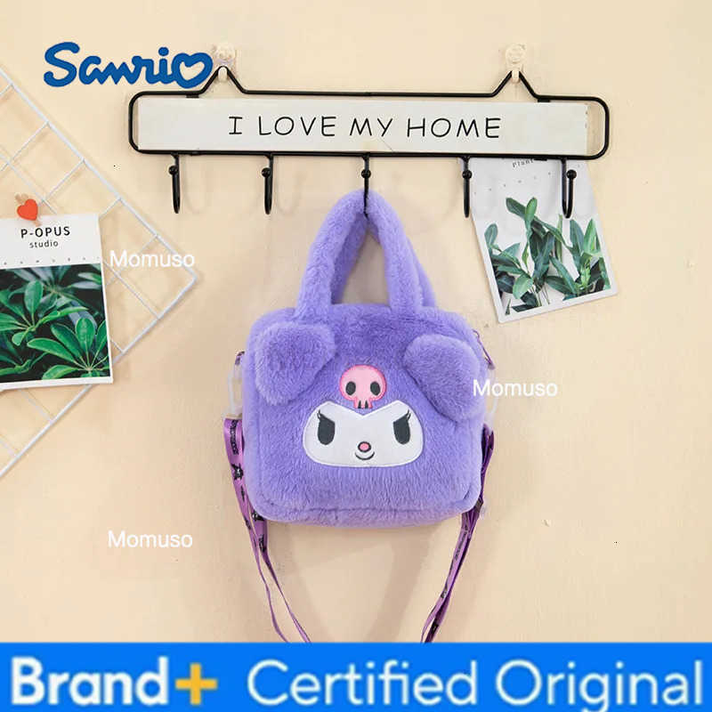 Sanrio Plush Bag Kuromi Cinnamoroll Melody Stitch Handbag Hello kitty Crossbody Cosmetic Storage Bags Boys Girl Christmas Gift H251230