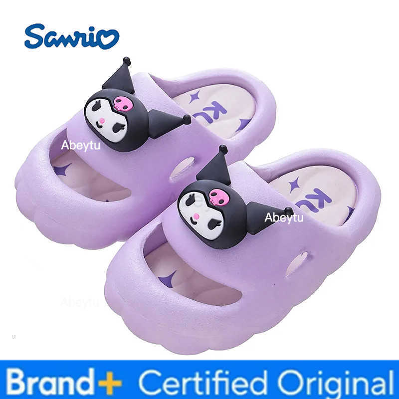 Sanrio Cute Cartoon Home Slippers for Girls - Summer Indoor/Outdoor Anti-Slip Flip Flops Cinnamoroll Kuromi my Melody Slippers H251230